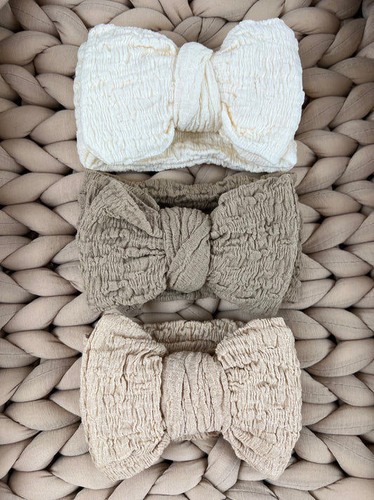 Baby Haarschleife Crinkle