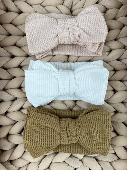 Baby Haarschleife Waffle
