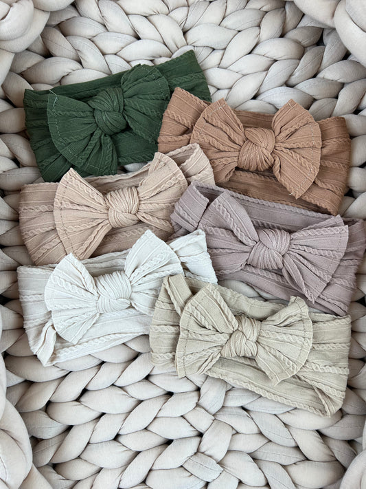 Baby Haarschleife Jacquard