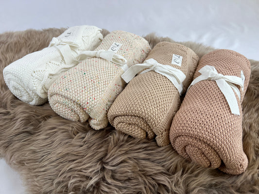 Kuschelige Strick Decke