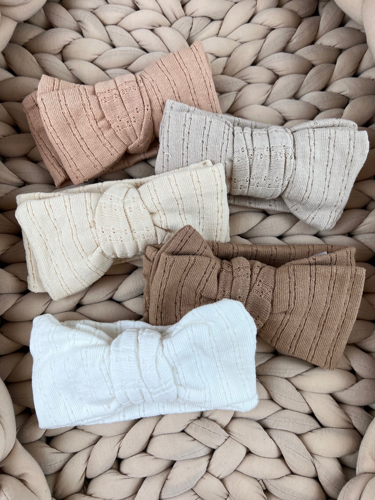 Baby Haarschleife Pointelle